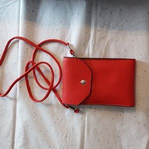 Vegan "leather" smart phone and card holder